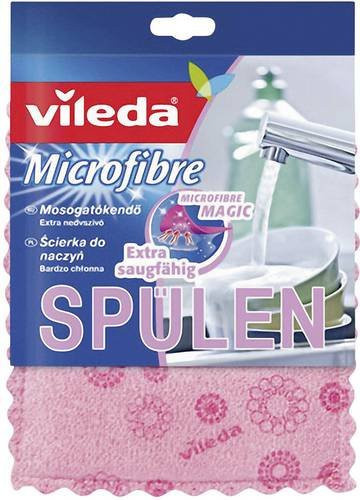Vileda Microfaser Spülschwamm in Pink, Blau und Grün - Bild 1