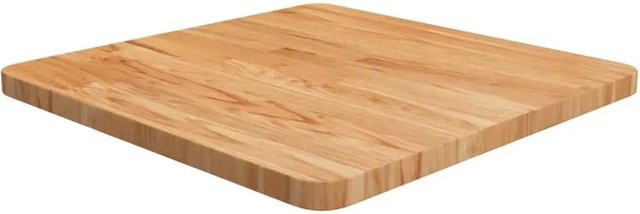 vidaXL Tischplatte Quadratisch aus Eiche in Braun, lackiert, B/T: 50 x 50 cm, Höhe: 2,5 cm - Bild 1