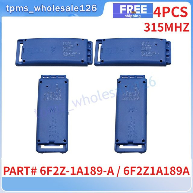 GANGLE Reifendruck Sensor Set 4er Pack 315 MHz für Ford Mustang F-150 Explorer Sport Trac Ranger Freestar Edge Escape Fusion in Blau - Bild 1
