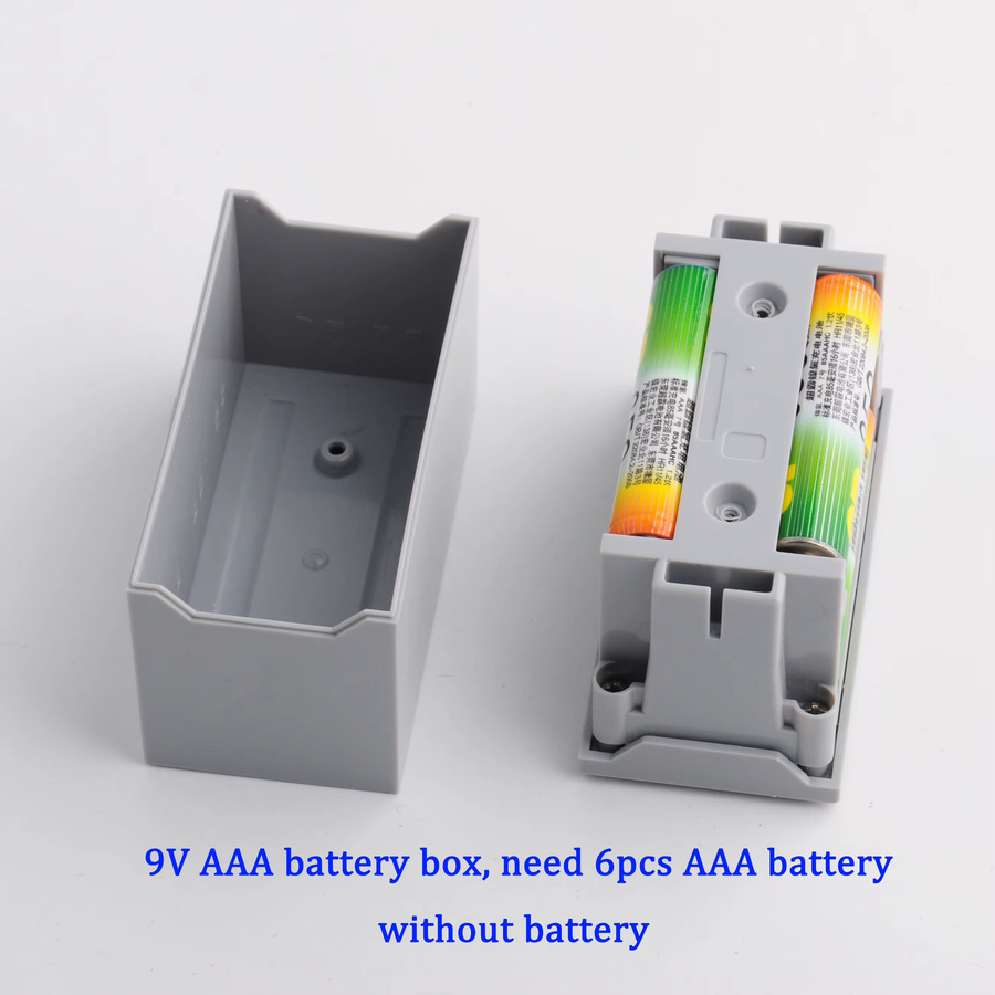 wishiot 88000 AAA Batteriehalter, 2-teiliges Set, Grau, Kunststoff - Bild 3