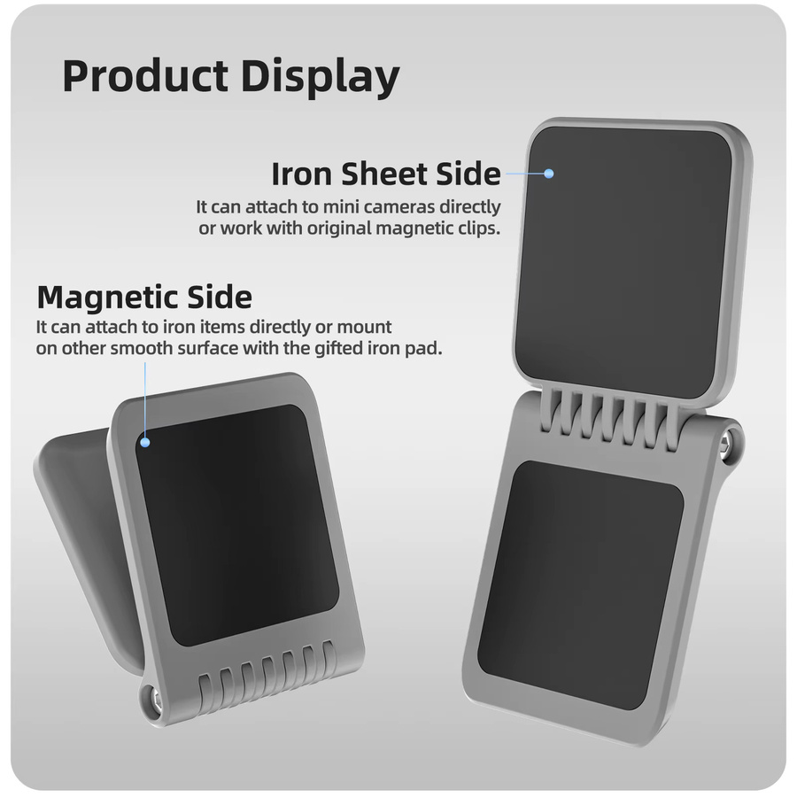 Ykoree Magnetische Halterung Mount Basis für DJI Osmo Nano und Insta360 Go 3/Go 3S Desktop Stand Kamera Zubehör - Bild 4
