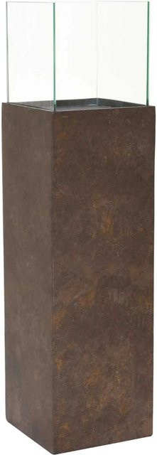Vivanno Windlichtsäule Candela in Quarzgrau, B/T/H: 25 x 25 x 100 cm - Bild 1