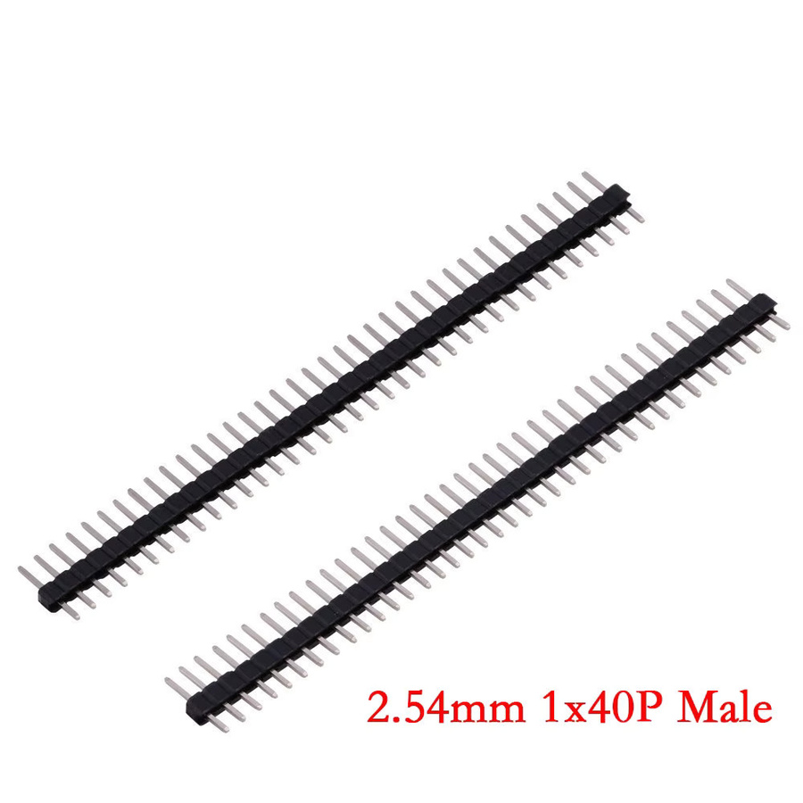 HPJF Header-Stecker 2,54 mm Pitch, 1x40Pin 2x40Pin 80Pin, zweireihig, rechtswinklig, SMT SMD, Farbe: Schwarz - Bild 2