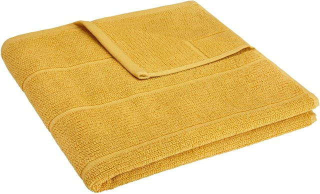 Modern Living Duschtuch Anna in Gelb, gestreift, Baumwolle, B/H: 70 x 140 cm - Bild 1
