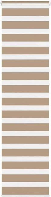 vidaXL Doppelrollo Day & Night Sandbraun gestreift aus Polyester B: 60 cm, H: 230 cm - Bild 1