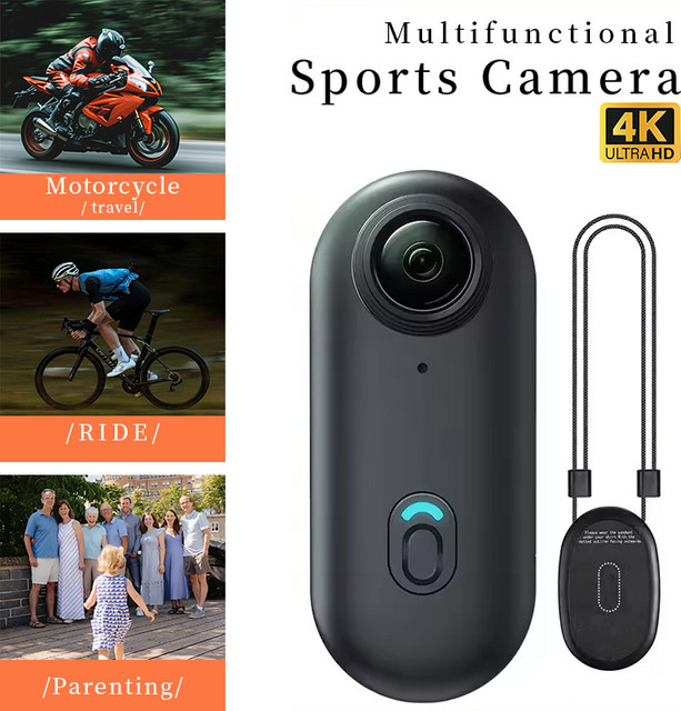 JETO 4K POV Pro Cam Action Camera mit WiFi und 128GB Speicher in Weiß - Bild 1