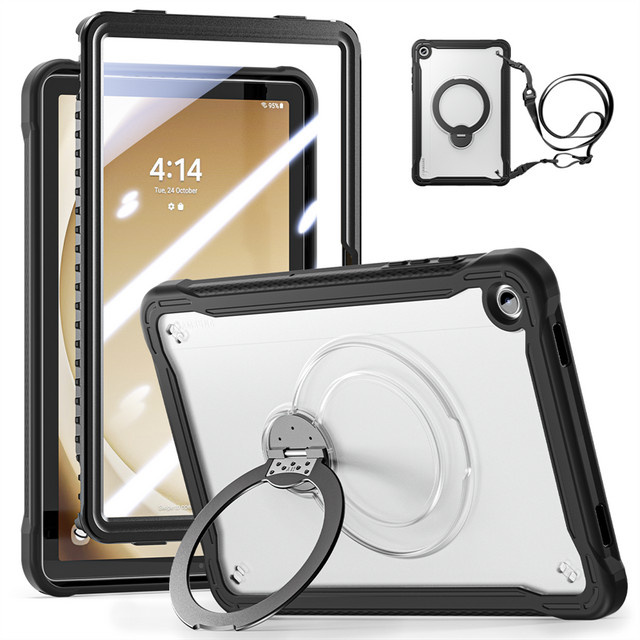 Stoßfeste Schutzhülle für Samsung Galaxy Tab A9 Plus 11 Zoll inklusive Displayschutz in Beige - Bild 1