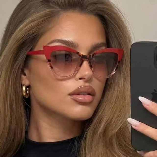 Kunkka coco Sonnenbrille Cat-Eye, Vollrand, Kunststoff, Unisex - Bild 1