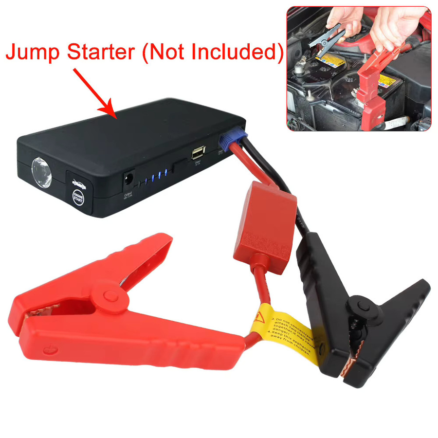 Universelle 12V Starthilfe Krokodilklemmen mit EC5 Stecker für Auto und Lkw in Rot und Schwarz - Bild 3