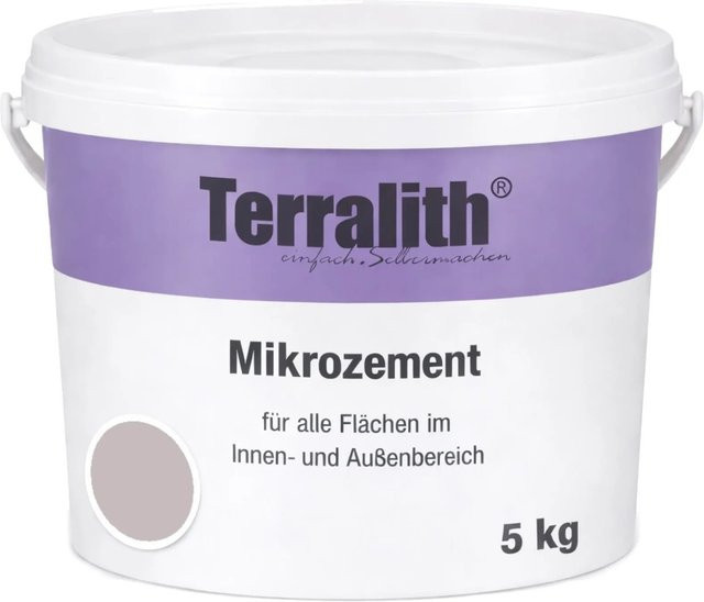 Terralith Mikrozement Fix & Fertig LFN0681 in Beige oder Grau, 5 kg für ca. 4,25 qm - Bild 1