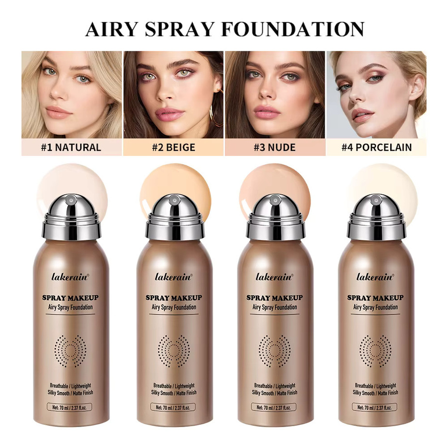 ibcccndc Spray-Foundation Magic Airbrush, Nude, Mattierend, 70 ml - Bild 3
