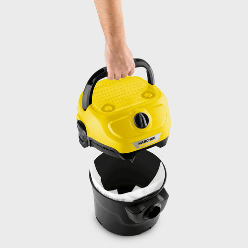 Kärcher Nass-Trockensauger WD 1 Classic mit 12 Litern Behältervolumen, 850 W, Schwarz - Bild 2