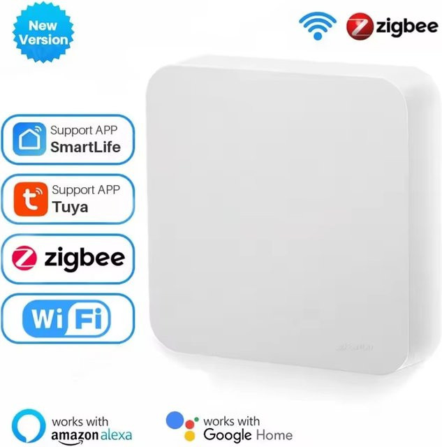 Tuya Zigbee 3.0 Gateway Hub Smart Home Wireless Bridge in Weiß kompatibel mit Alexa und Google Home via Smart Life App - Bild 1