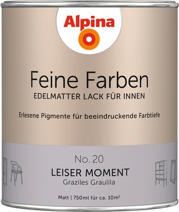 Alpina Farben Buntlack Feine Farben in Graulila, 0,75 l, matt und wasserbasiert - Bild 1