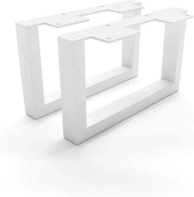 HEVVA Möbelfüße GRAZ 2er Set Weiß, Höhe: 15 cm, Tiefe: 30 cm - Bild 1
