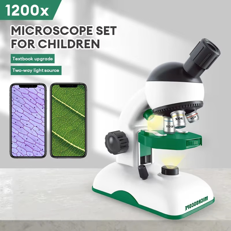 CONUSEA Mikroskop Kit, Tragbare Labor Mikroskope, Biologische Wissenschaft Pädagogisches Spielzeug - Bild 2