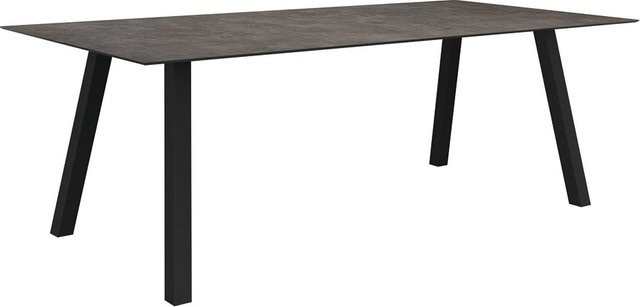 Stern Tisch Interno mit Silverstar 2.0 Stone Platte, Anthrazit, B/T: 220 x 100 cm - Bild 1