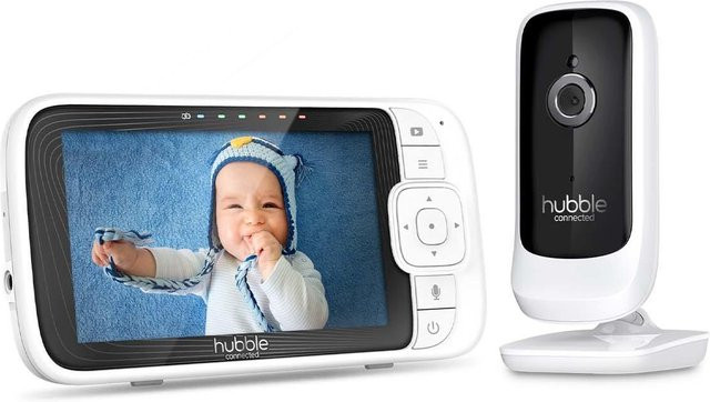 Nursery Pal Link Premium Baby-Videophone in Weiß mit Nachtsicht, App-Steuerung, Temperaturanzeige und Gegensprechfunktion via WLAN - Bild 1