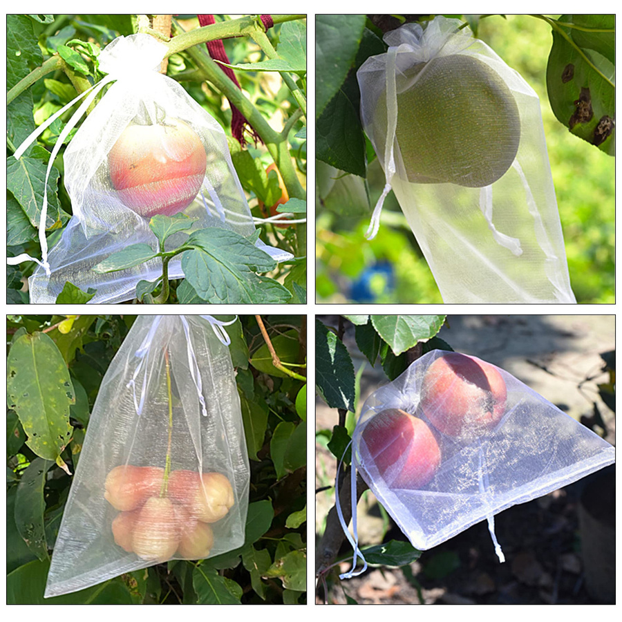 YC Direct Pflanzenschutz Netze für Obst und Gemüse, 50 Stück, Rot, Breite: 10 cm, Höhe: 15 cm - Bild 4