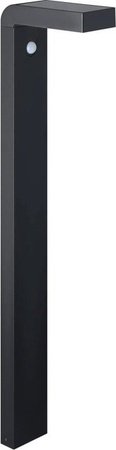 Eglo LED-Solar-Spieß Baracconi in Schwarz mit Bewegungsmelder und Dämmerungssensor, Höhe: 80 cm, Breite: 20 cm