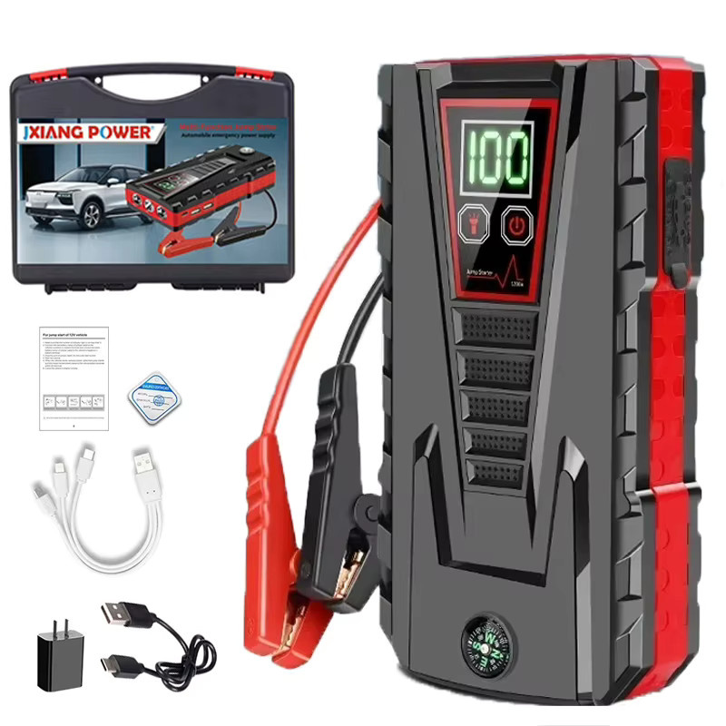 5000A Auto-Starthilfe Powerbank 12V Autobatterie-Ladegerät für Benzin- und Dieselfahrzeuge in Schwarz - Bild 7