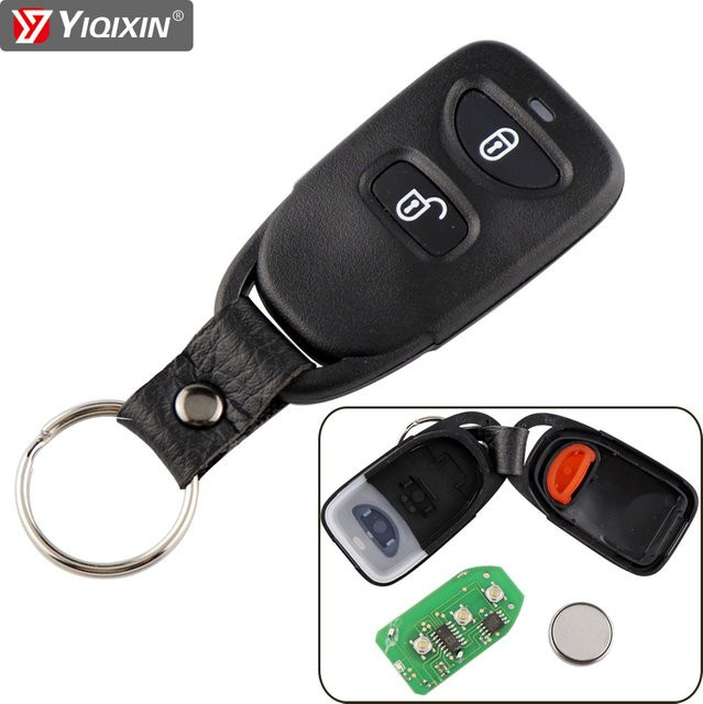 YIQIXIN 433 MHz Auto Fernbedienung Schlüssel für Kia Carens, Hyundai Tucson, Sonata, Santa FE, Elantra, Accent, Atos, Trajet und IX35 in Schwarz - Bild 1