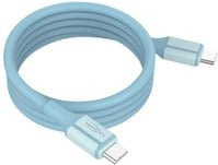 Ansmann Silikonkabel USB-C auf USB-C in Blau, 60 cm - Bild 1