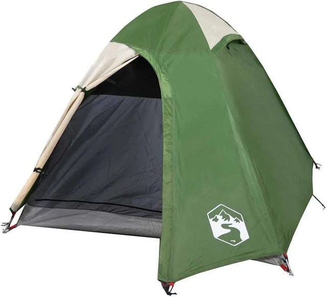 vidaXL Kuppel-Campingzelt für 2 Personen in Grün, wasserdicht - Bild 1