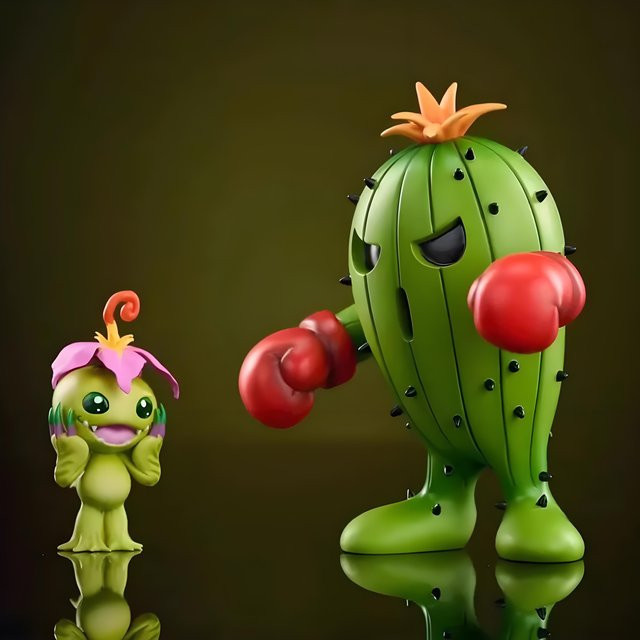 Digimon Adventure Palmon Evolution Togemon Actionfigur, grün, ab 14 Jahren - Bild 1
