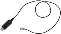 EPOS Sennheiser CEHS-CI 02 USB-A auf RJ-45 Elektronischer Hook-Switch Adapter für Headsets und VoIP-Telefone in Schwarz - Bild 1