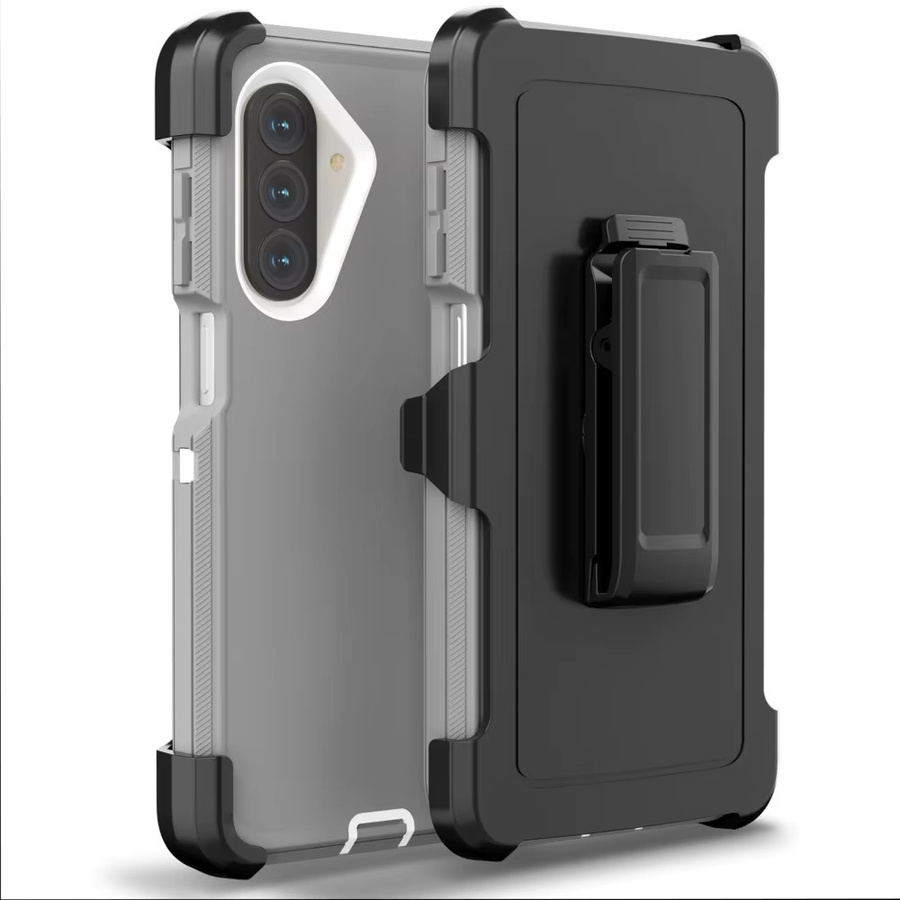 Robuste Defender Handyhülle für Samsung Galaxy A56 A36 A26 A16 A55 A35 A37 A17 A07 mit Clip und Stoßschutz in Schwarz oder Blau - Bild 2