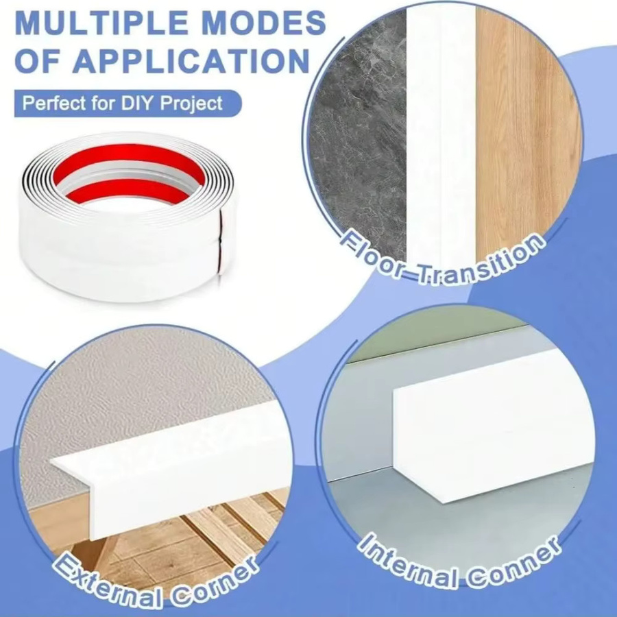 Flexible Eckleiste zum Aufkleben für Innen- und Außenwände, braun, Breite: 4 cm, Länge: 2 m - Bild 5