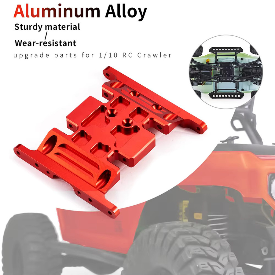 AXSPEED Chassis-Mittelunterfahrschutz, Aluminiumlegierung, Grau, Zubehör - Bild 2