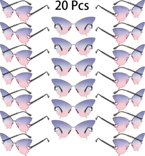 KAMMPT Sonnenbrille, randlos, Schmetterlingsform, Damen, mehrfarbig - Bild 1