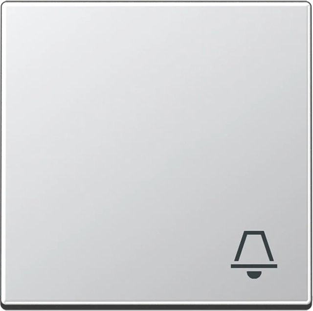 Jung Wippe mit Symbol Klingel A500 in Silber - Bild 1