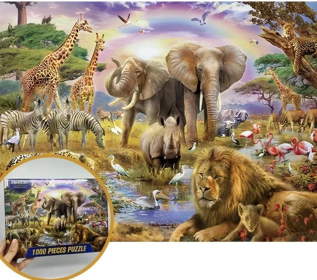 MaxRenard Wildtier-Motiv Puzzle, 1.000 Teile, ab 14 Jahren - Bild 1