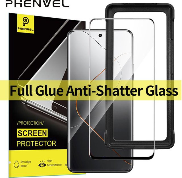 Xiaomi Mi 14 Pro 3D-Schutzglas transparent, gehärtete Displayschutzfolie mit Vollkleber-Funktion und Bruchsicherung - Bild 1