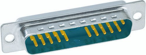 HARTING Steckverbinder 09 69 311 7211 09693117211 mit 21 Polen und Lötkelch in Silber - Bild 1