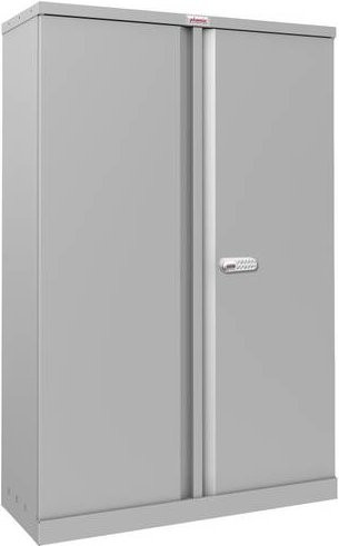Phoenix SCL1491GGE Stahlschrank mit Elektronikschloss grau/grau B/H/T: 91,5 x 140,0 x 37,0 cm - Bild 1