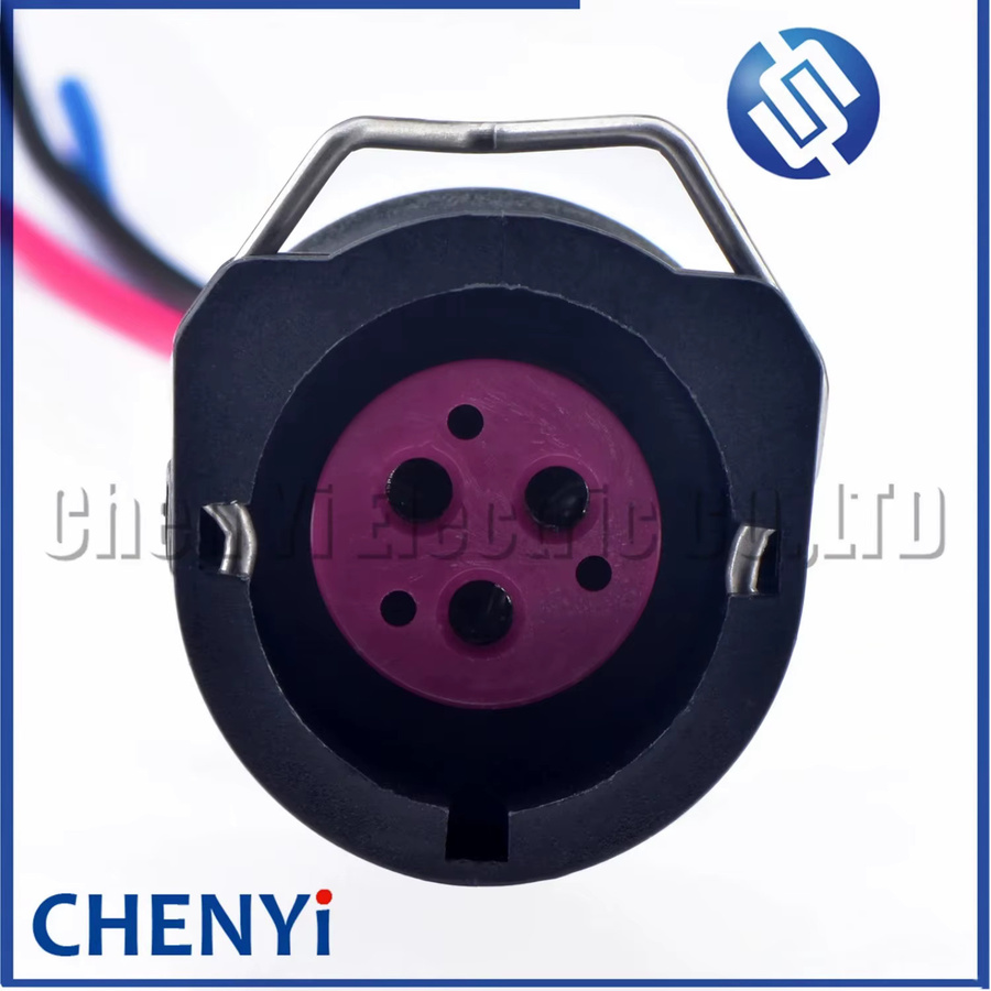 Yuyi 3-poliger wasserdichter Kfz-Steckverbinder Motor-Kabelbaum-Stecker in Schwarz mit 15 cm Kabeln - Bild 3