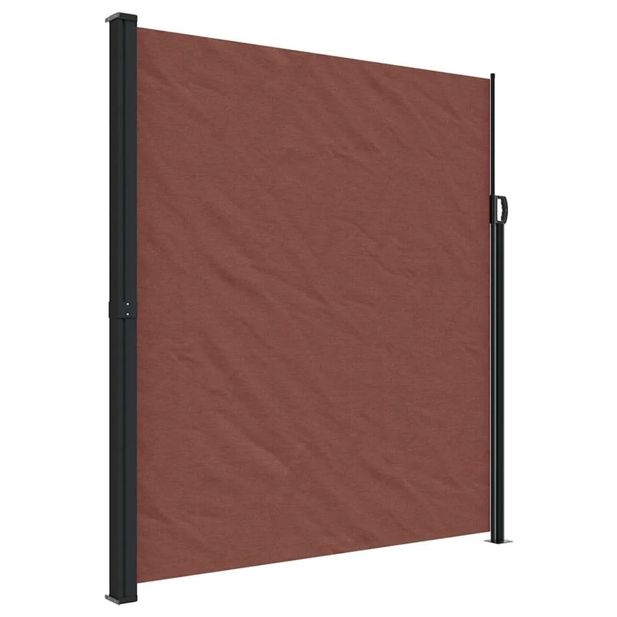 vidaXL Seitenmarkise ausziehbar Braun, Höhe: 220 cm, Breite: 500 cm - Bild 2