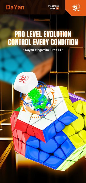 DaYan Megaminx M pro+, 12-seitiger magnetischer Würfel, Puzzle - Bild 1