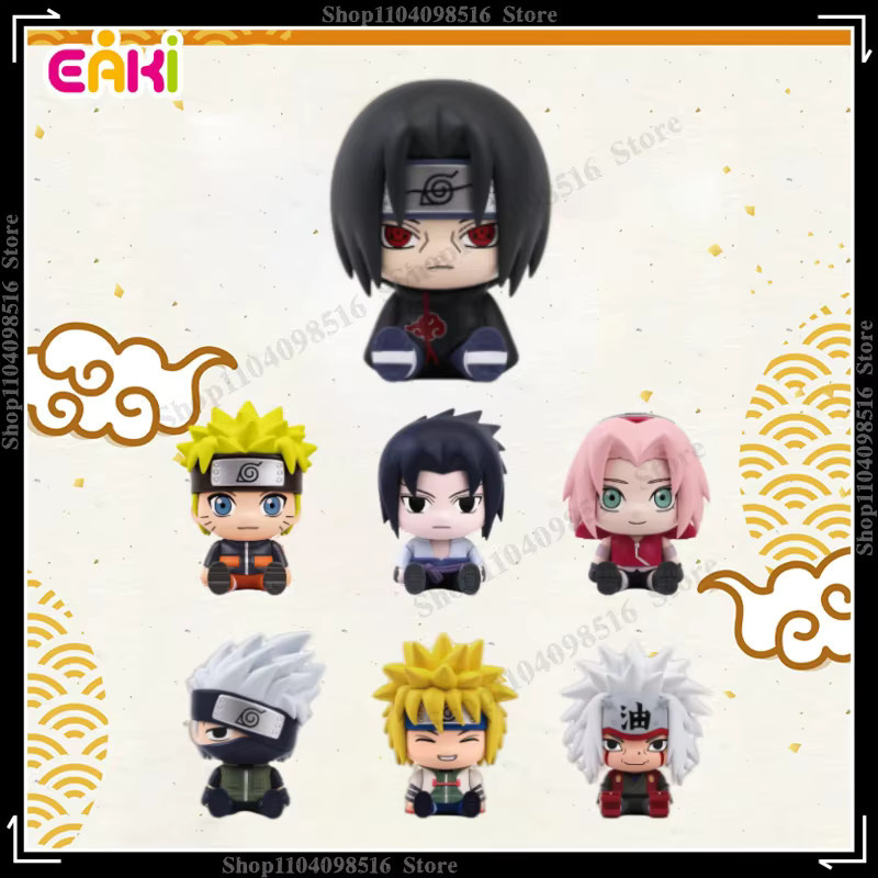 EAKI Naruto Blind Box Sticky Seat Serie Uzumaki, Plüschfigur, Einzelfigur - Bild 3