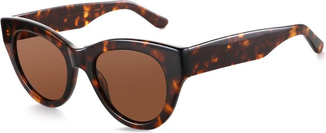 ZENOTTIC Sonnenbrille, Vollrand, Acetat, braun, Damen - Bild 1