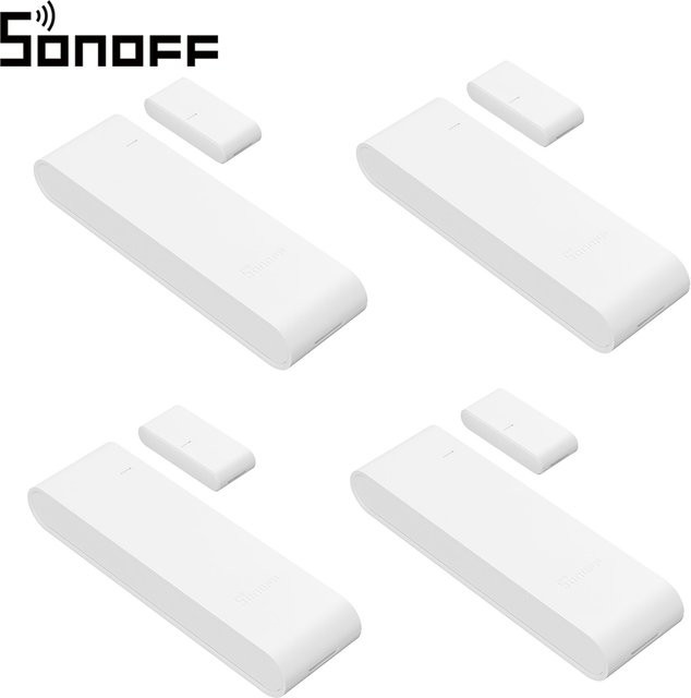 Sonoff SNZB-04PR2 SenseGuard DW Gen2 Zigbee Tür- und Fenstersensor mit Sabotage-Warnung, 4er-Pack, Weiß - Bild 1