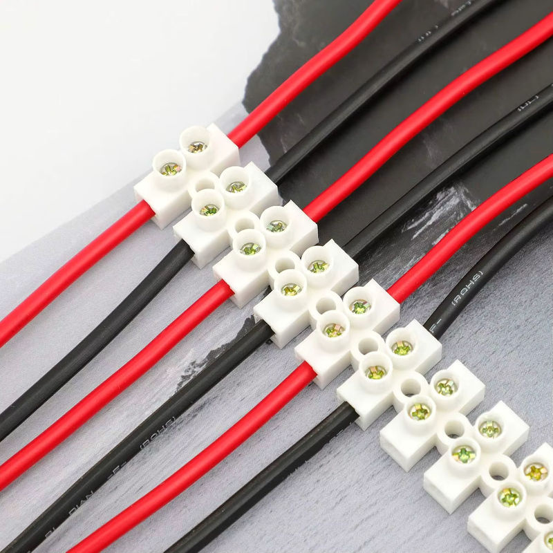 AOKIN Klemmenblock-Set in Weiß, 10-teilig, zweireihige Klemmenleiste mit 12 Positionen, 10 A, 380 V - Bild 3