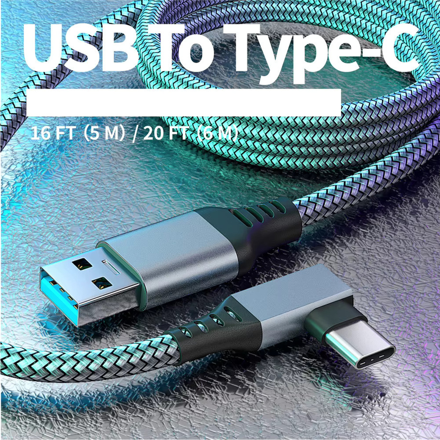 AyeBeau USB A auf Typ C Verbindungskabel für Meta Oculus Quest 2 in Grau - Bild 3