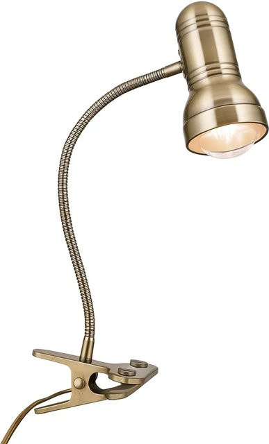 Orion Leuchten Klemmleuchte Wilhelm Schwanenhals in Antik Bronze mit E27 Fassung - Bild 1