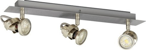 Eglo LED-Spotbalken TUKON 3 in Silber, GU10, inklusive Leuchtmittel, modern und rechteckig - Bild 1