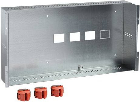 Schneider Electric PrismaSeT-P-OKKEN DECO Steckeinsatz fester Teil Motorabgang Farbe Silber Höhe: 6 Module - Bild 1